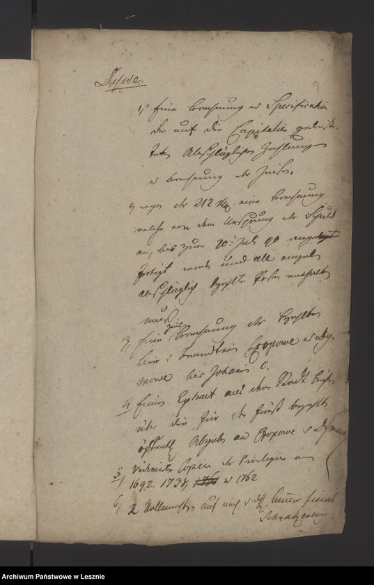 image.from.unit.number "[Akta in Sachen der Stadt und Kommunität contra das fürstliche Dominium wegen derer vorgeschossenen Kapitalien]"