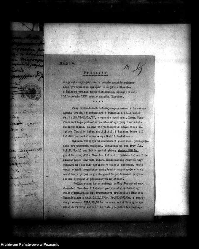 image.from.unit.number "Majątek Charcice i Izdebno powiatu międzychodzkiego przymusowy wykup"