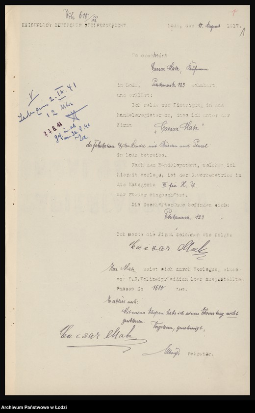 Obraz 3 z jednostki "Caesar Matz - kupiec"