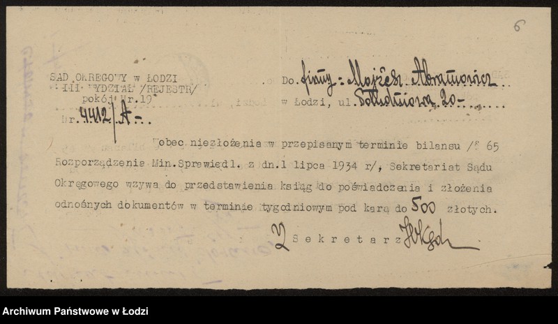 Obraz 8 z jednostki "Mojżesz Abramowicz- sprzedaż mebli"