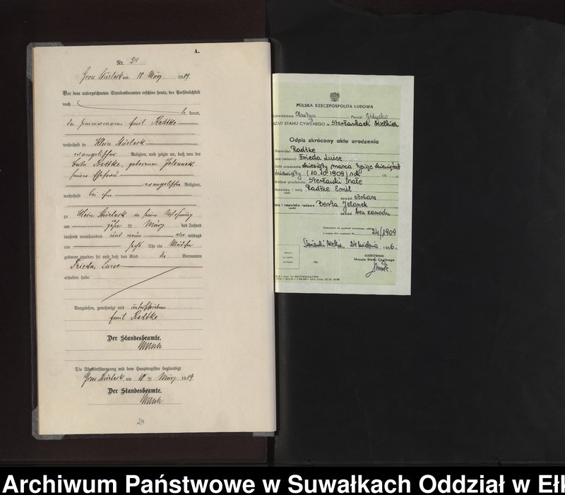 Obraz 16 z jednostki "Geburts-Neben-Register des Preussischen Standes-Amtes Gross Stürlack Kreis Lötzen"