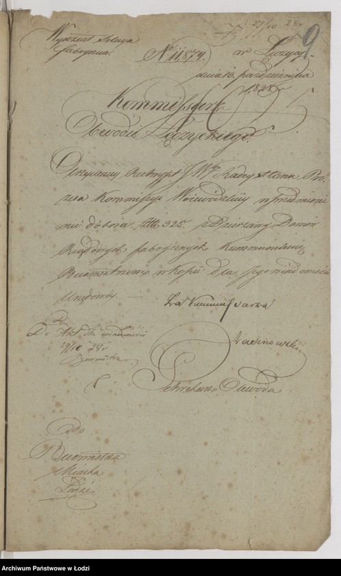 Obraz 12 z jednostki "Akta tyczące się zawierania kontraktów z fabrykantami o najem lokalów kosztem rządu wystawionych"