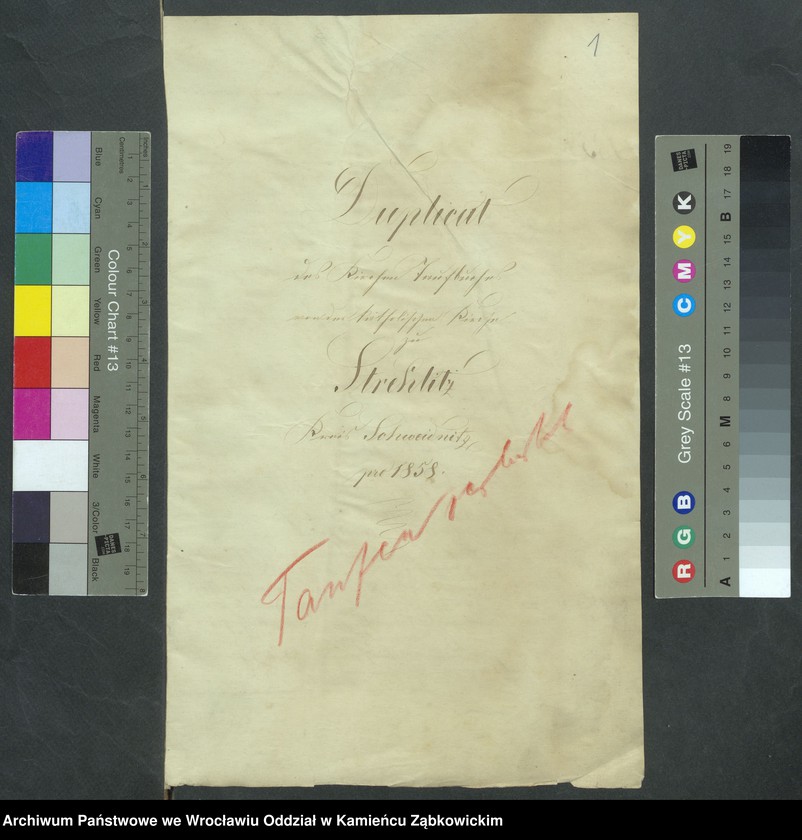 image.from.unit.number "Amtsgericht Schweidnitz Duplicate der Kirchenbücher der katholische Kirche zu Strehlitz"