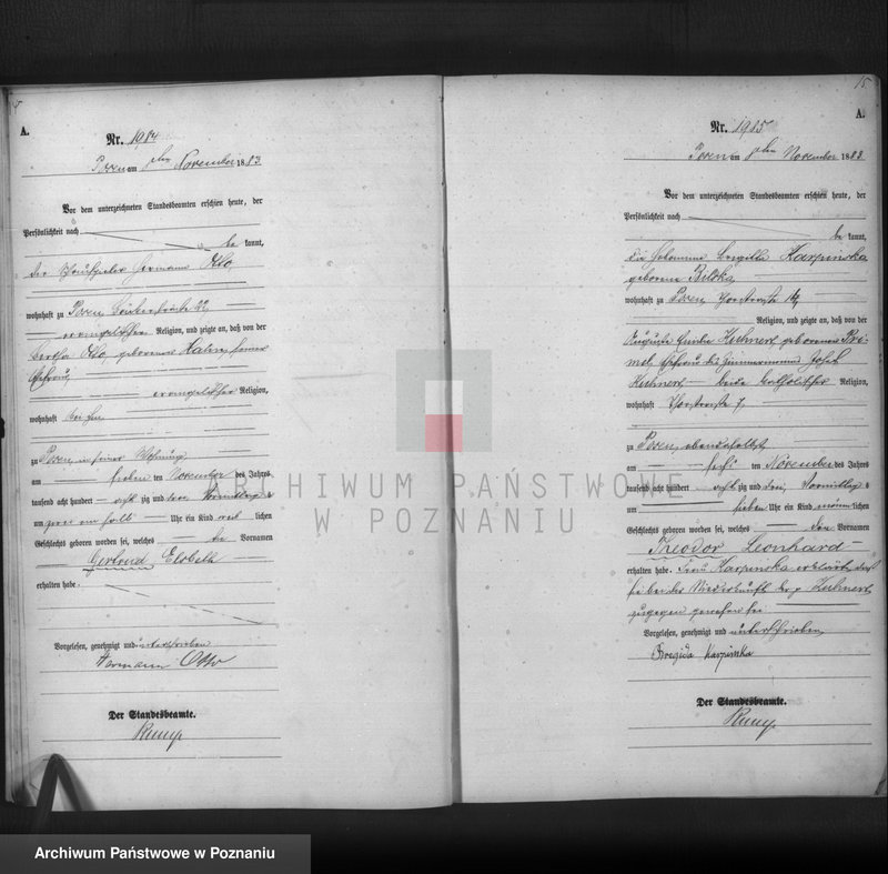 Obraz 9 z jednostki "Księga urodzeń t. V"