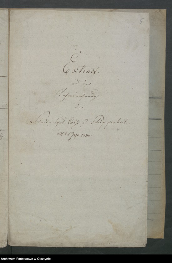 image.from.unit.number "Extrakte aus der Jahresrechnung der Land-Schul-Kasse zu Schippenbeil"