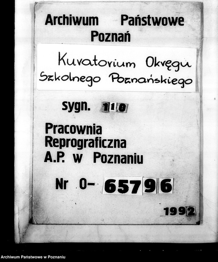 Obraz 1 z jednostki "Inspektorat Szkolny [Rada Szkolna Powiatowa] Turek [w tym zakres kierownictw szkół]"