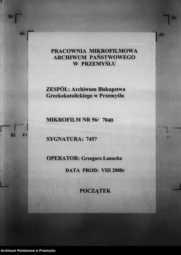 Obraz 1 z jednostki "[Kopie ksiąg metrykalnych parafii Drozdowice z filiami Stroniowice, Wielunice (dekanat Niżankowice)]"