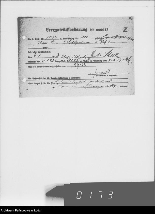 Obraz 16 z jednostki "Lebensmitteleinkauf. Aufträge, [Lieferscheinen und Rechnungen] 18291-18370"