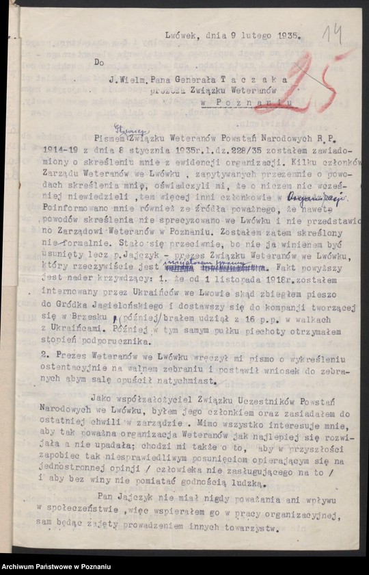 Obraz 19 z jednostki "Lwówek, powiat Nowy Tomyśl - akta koła."