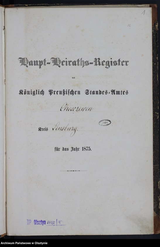 image.from.unit.number "Haupt-Heiraths-Register Nr 1 - 8"