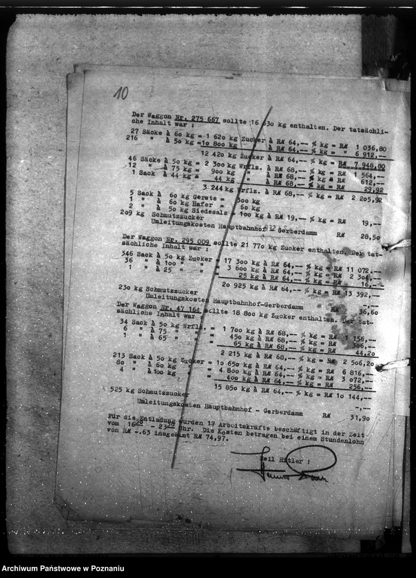 Obraz 18 z jednostki "Spisy i wykazy towarów złupionych w czasie powstania warszawskiego"