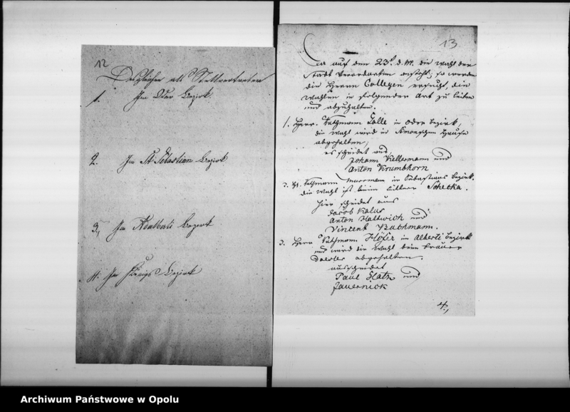 Obraz 12 z jednostki "Acta betreffend die Wahl der Stadt Verordneten für das Jahr 1822/23"