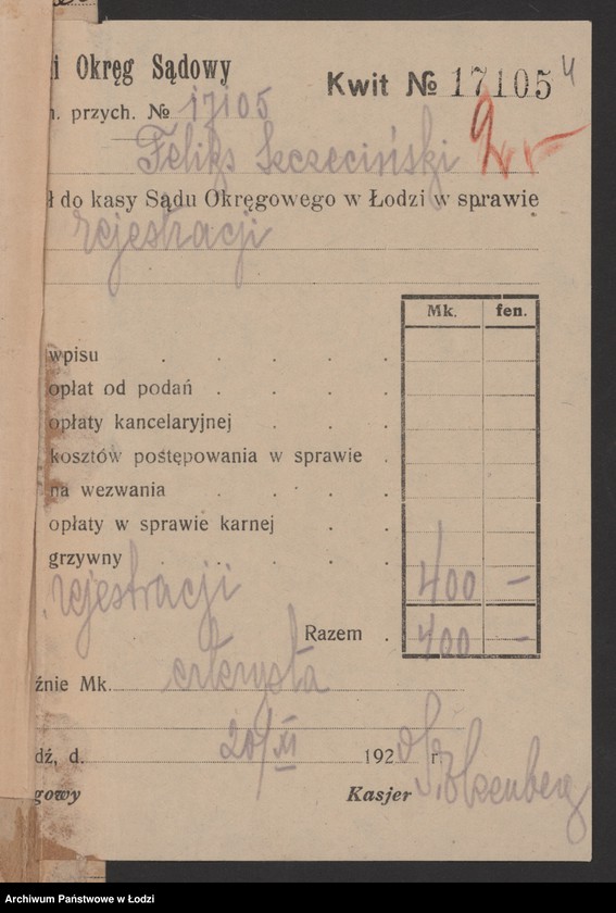 Obraz 6 z jednostki "Feliks i Henryk Bracia Szczecińscy- właściciel Feliks Szczeciński- dom ekspedycyjno-komisowy"