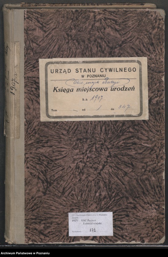 Obraz 2 z jednostki "Księga miejscowa urodzeń"