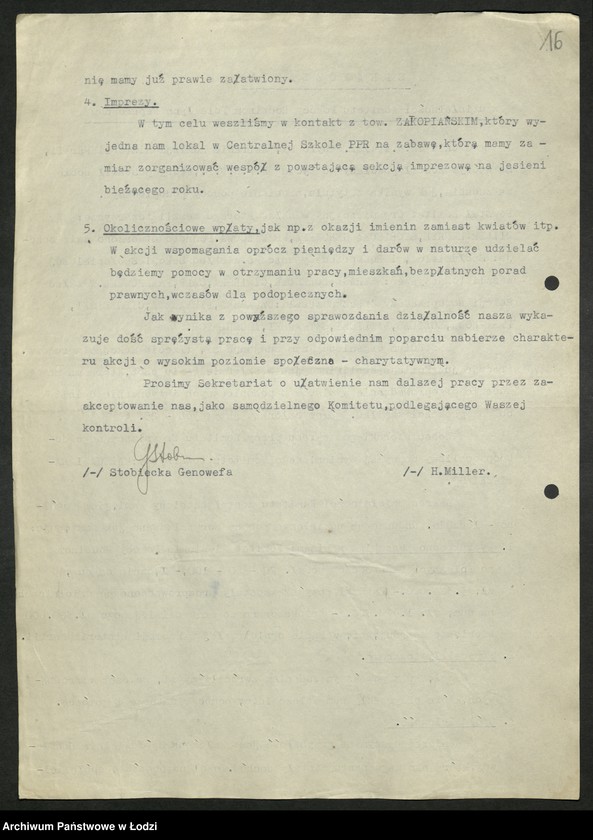 Obraz 17 z jednostki "Protokoły z posiedzeń Sekretariatu KŁ"