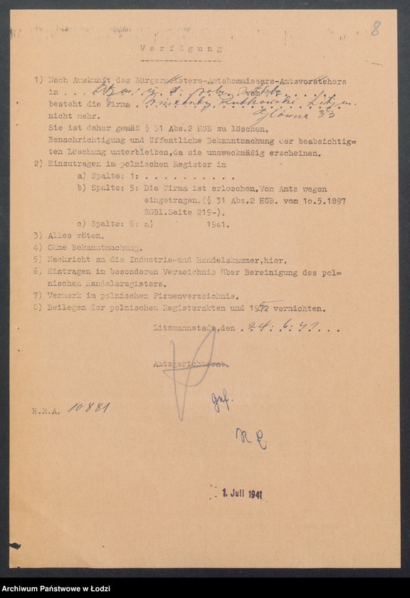 Obraz 10 z jednostki "Wincenty Rutkowski – sklep galanteryjny"