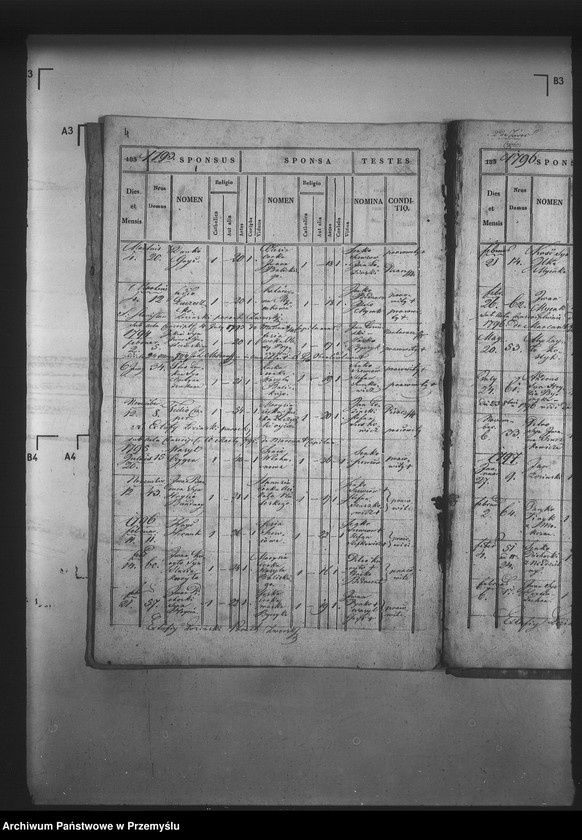 Obraz 8 z jednostki "[Kopie ksiąg metrykalnych parafii Zwór z filią Wola Błażowa (dekanat Podbuż)]"