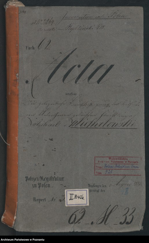 Obraz 2 z jednostki "A. betr. Michael von Michałowski aus Słupy, Kreis Schubin"