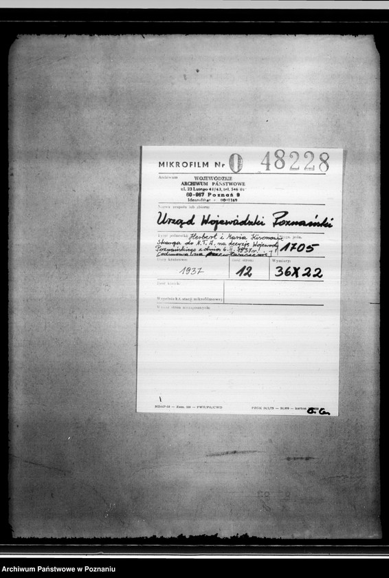 Obraz 2 z jednostki "Herbert i Maria Kisonowie Skarga do N.T.A. na decyzję Wojewody Poznańskiego z dnia 6.II.1937 r. odmowa na przewłaszczenie"