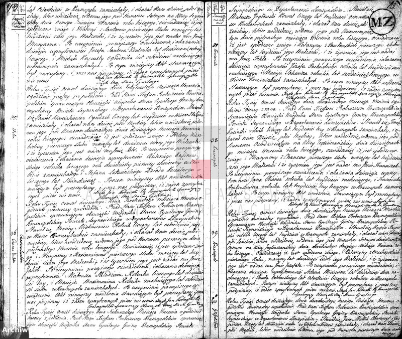 image.from.unit.number "Akta Cywilne Urodzonych Gminy Krasnopolskiey od R.1810 1 Maja do Roku 1811 1 Maja."