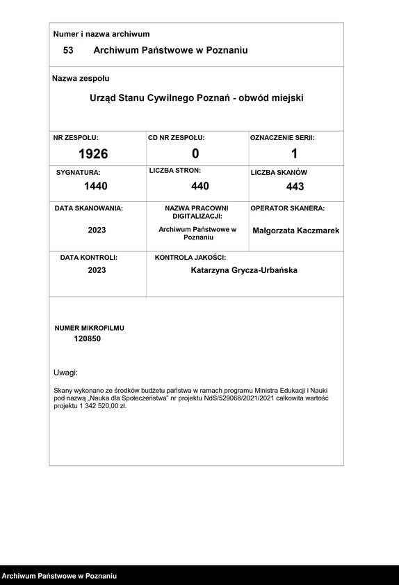 Obraz 1 z jednostki "Księga miejscowa urodzeń tom II [Rejestr główny urodzeń]"
