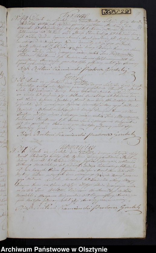 image.from.unit.number "Duplikat Aktów Urodzenia, Zaślubień, Zeyścia Parafii Grzebskiey za Rok 1846"
