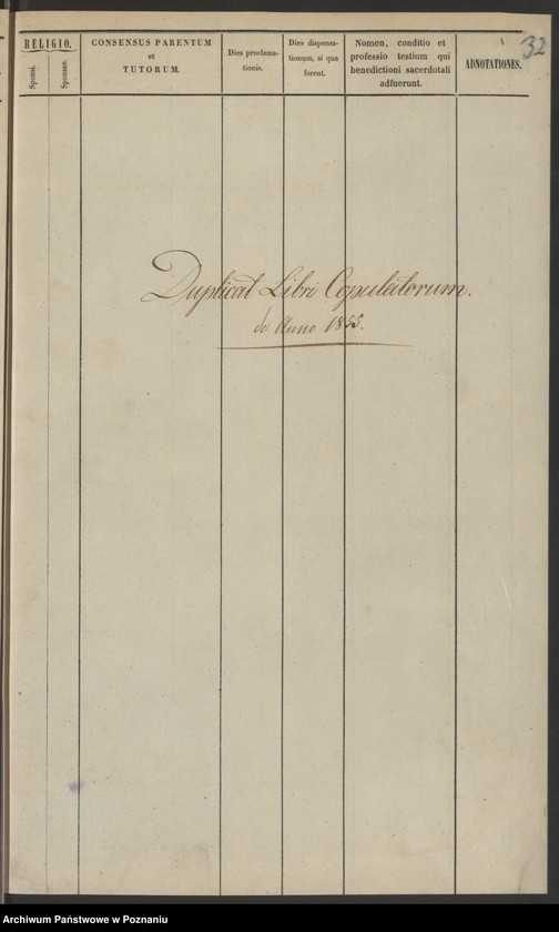 Obraz 20 z jednostki "Duplikat baptisatorum, copulatorum, mortuorum"