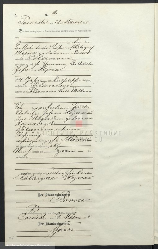 Obraz 20 z jednostki "Sterbe-Nebenregister"