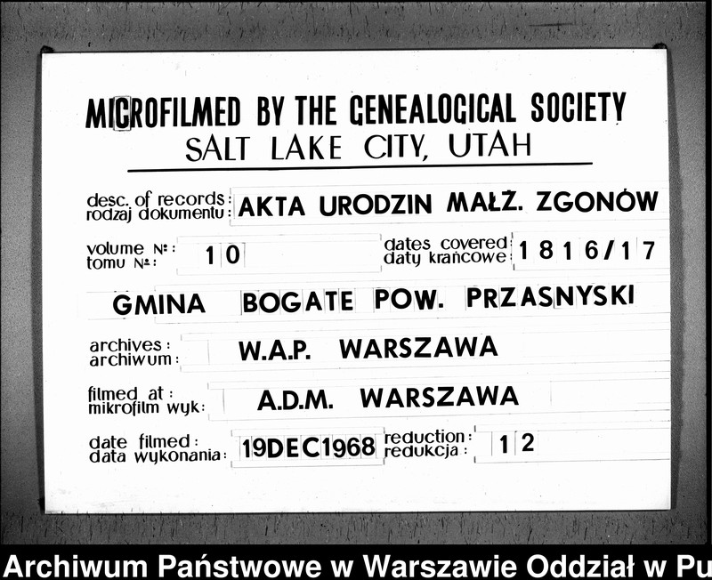 image.from.unit.number "Akta urodzeń, małżeństw i zgonów"