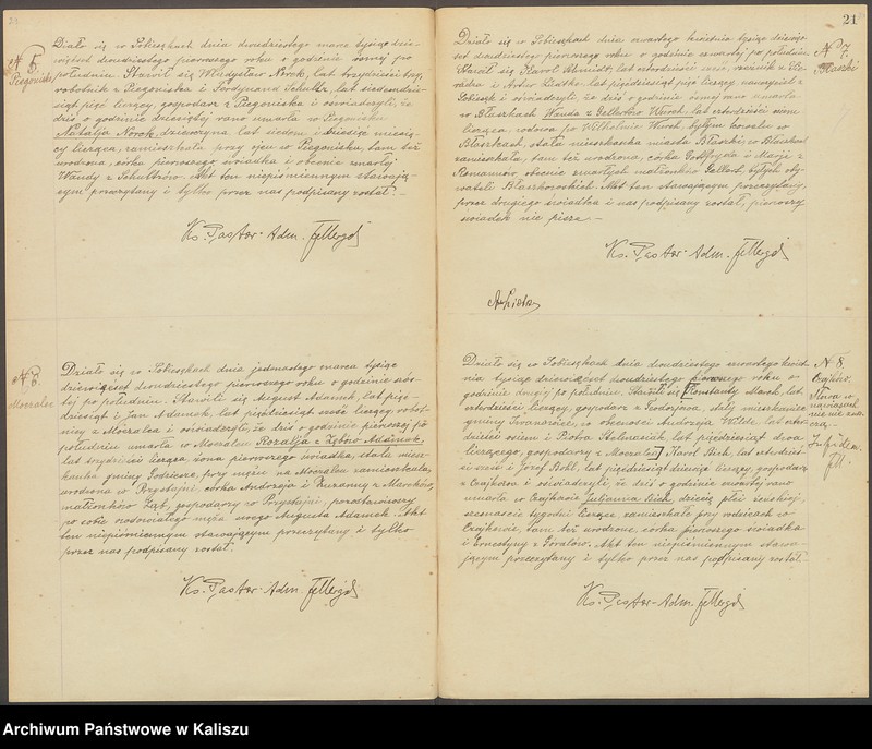 Obraz 18 z jednostki "Duplikat aktów stanu cywilnego urodzeń, zejść i ślubów. Akta zbiorowe małżeństw"