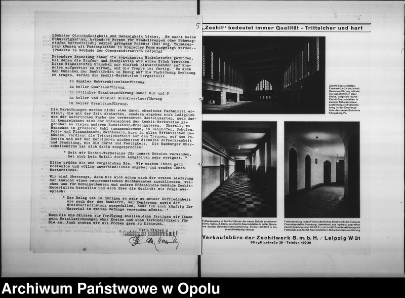 Obraz 9 z jednostki "[Oferta firmy "Zechstein- und Zechitwerke - Leipzig" dotycząca budowy szkoły w Półwsi]"
