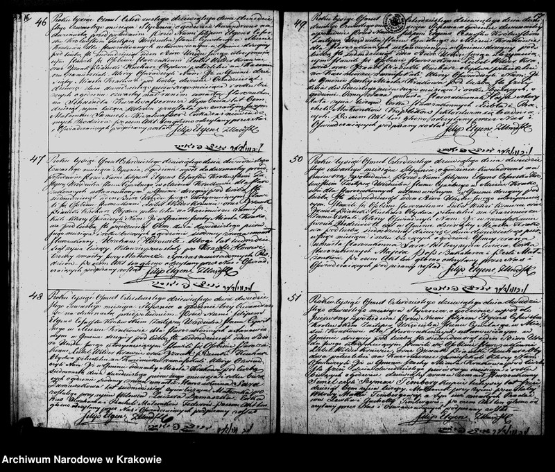 image.from.unit.number "Księga IIga Aktow Stanu Cywilnego Wpisy Zeyscia Osób Wyznania Moyzeszowego w Miescie Krakowie Zmarłych obeymuiąca na Rok 1849"