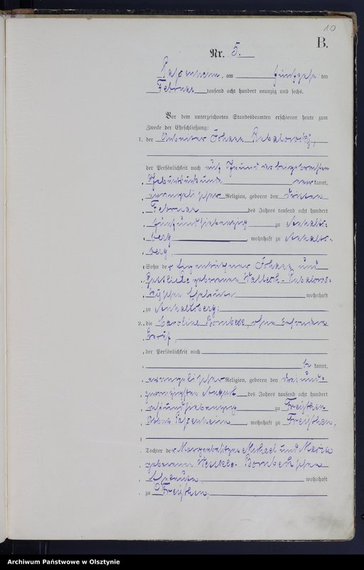 image.from.unit.number "Heiraths-Haupt-Register Nr 1 - 22"
