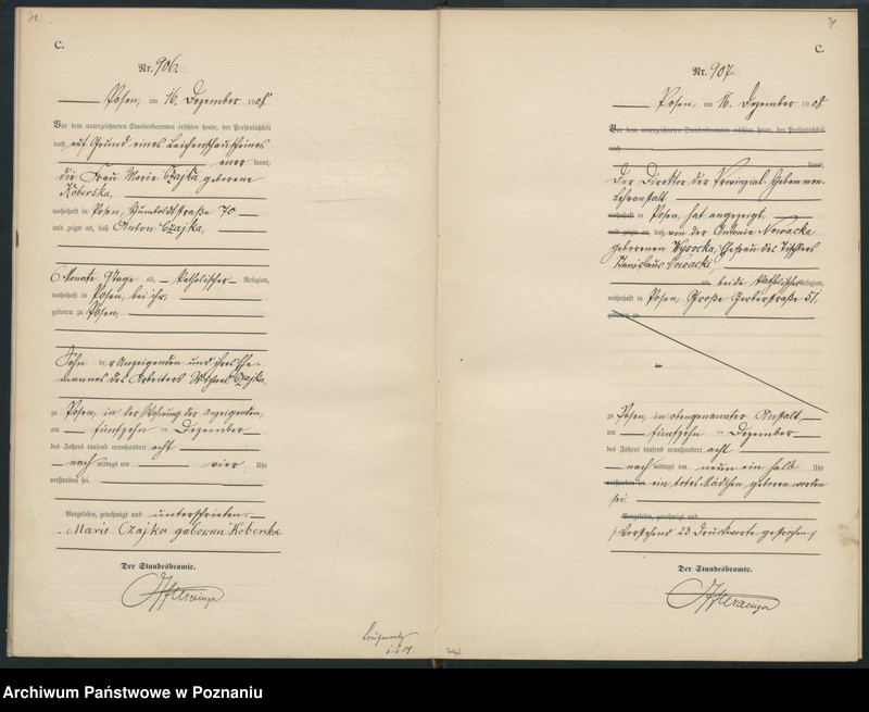 Obraz 18 z jednostki "Księga miejscowa zgonów tom III [Rejestr główny zgonów]"