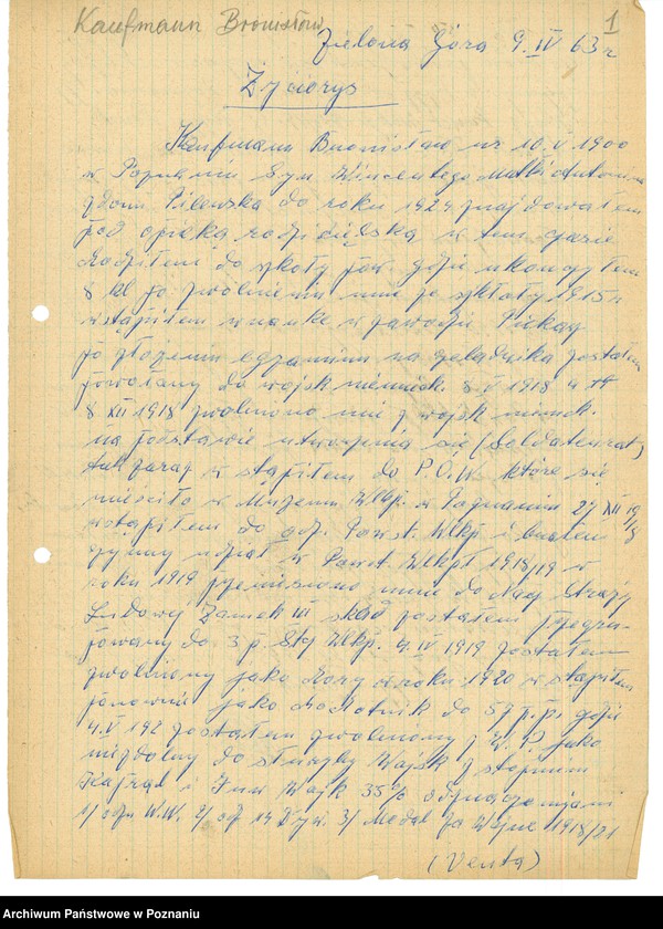 Obraz 15 z jednostki "Życiorysy powstańców wielkopolskich: K - tom lV /Kaufmann Bronisław - Kielanowski Józef/."