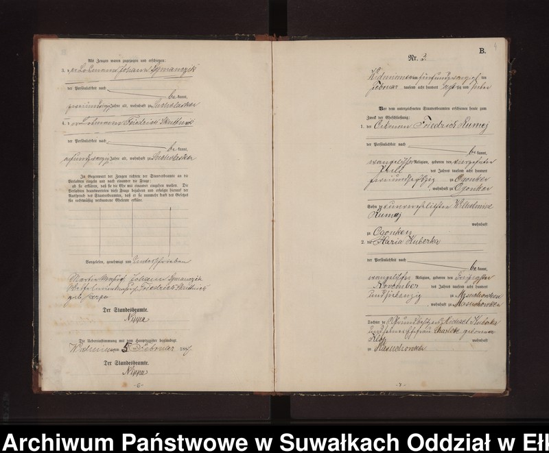 image.from.unit.number "Heiraths-Neben-Register des Preussischen Standes-Amtes Widminnen Kreis Loetzen"