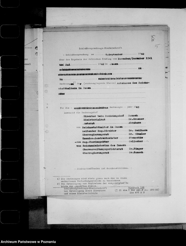 Obraz 9 z jednostki "Rechnungshof- Beantwortung der Erinnerungen"