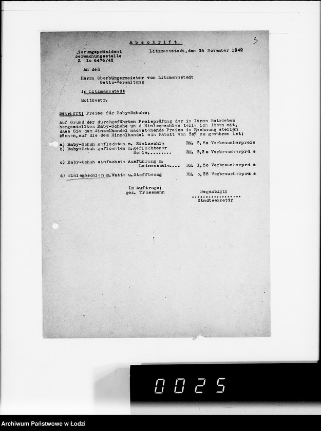 Obraz 7 z jednostki "Aufträge 1105 50.000 P.Einlegesohlen"