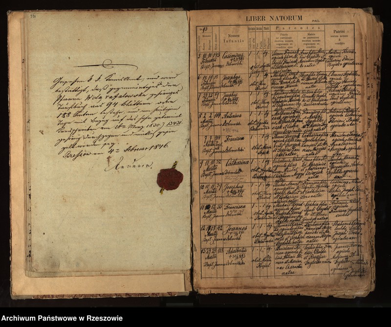 image.from.unit.number "Księga urodzeń - Wola Rafałowska"