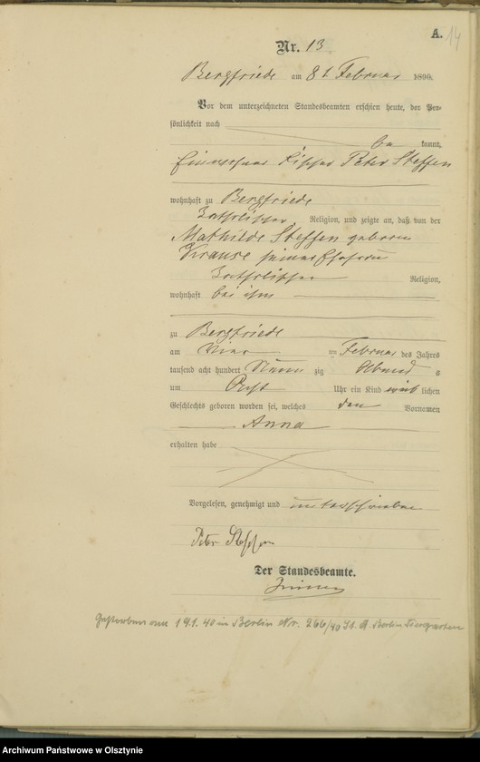 image.from.unit.number "Geburts-Haupt-Register Nr 1 - 103"