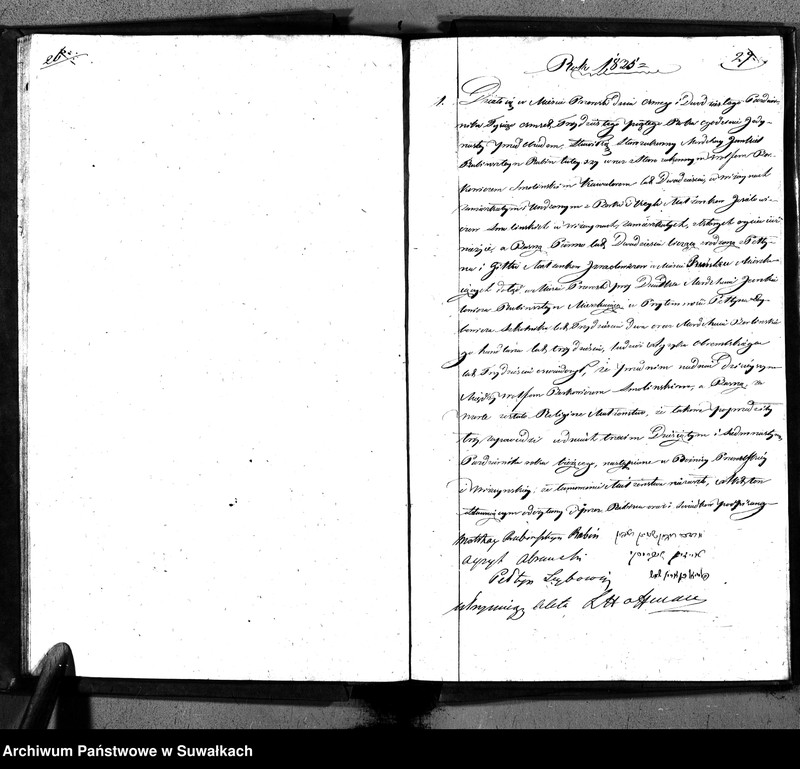 image.from.unit.number "Duplikatu Ksiąg Aktów Urodzonych, Umarłych i Zaślubionych Okręgu Przerośl na Rok 1835."