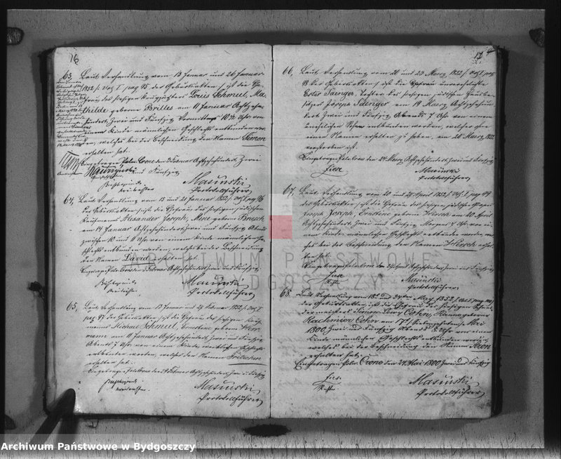 image.from.team "Akta metrykalne żydowskiej gminy wyznaniowej w Koronowie, pow. Bydgoszcz"