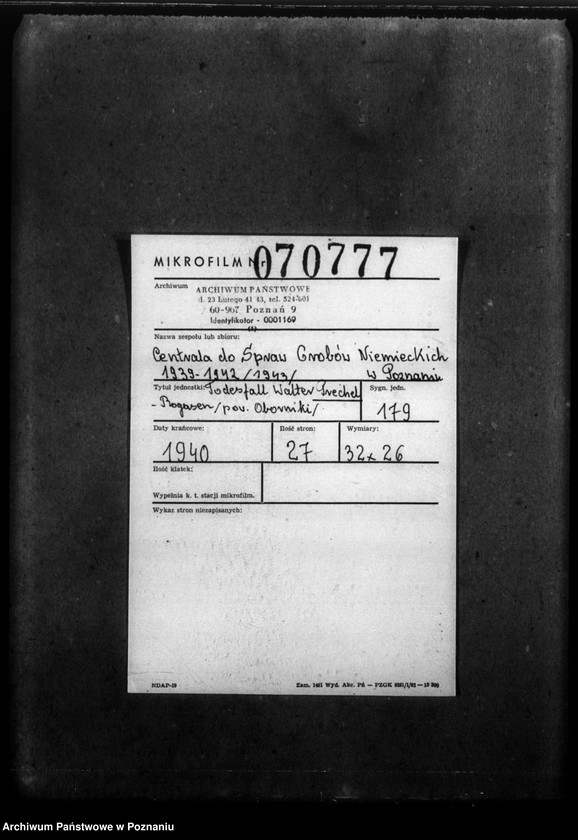 Obraz 2 z jednostki "Todesfall Walter Prechel - Rogasen (powiat Oborniki)"