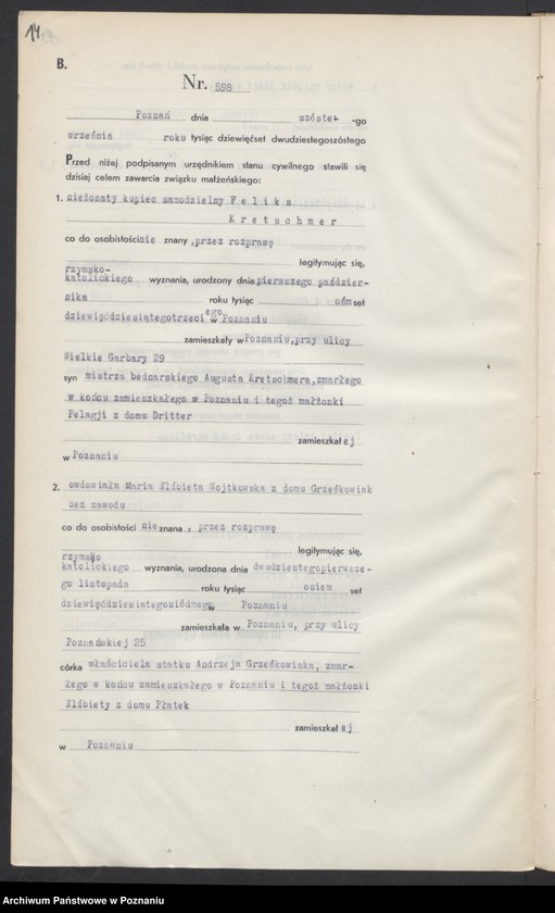 image.from.unit.number "Księga miejscowa małżeństw tom III [Rejestr główny małżeństw]"