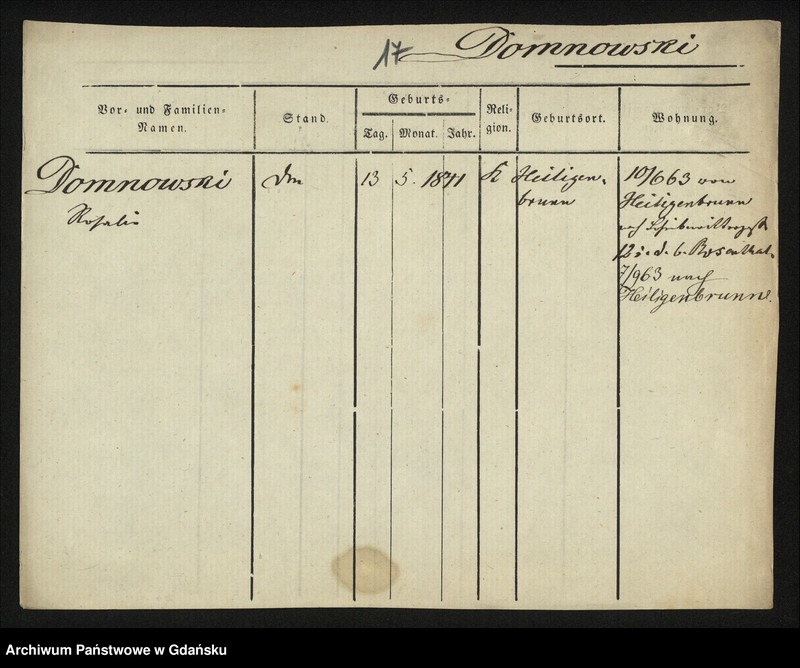 image.from.unit.number "Karty meldunkowe: Domning - Domzalski"