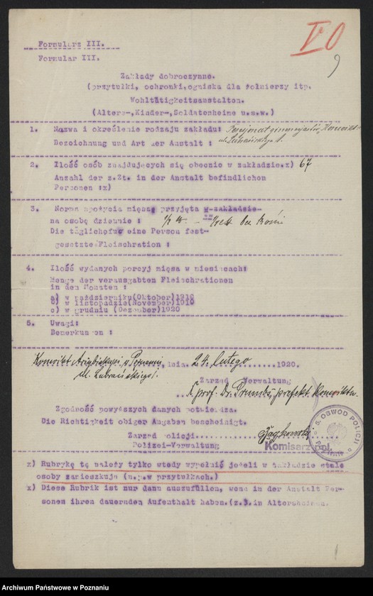 Obraz 11 z jednostki "[Wykaz szpitali i innych zakładów opiekuńczych działających na terenie Poznania]"