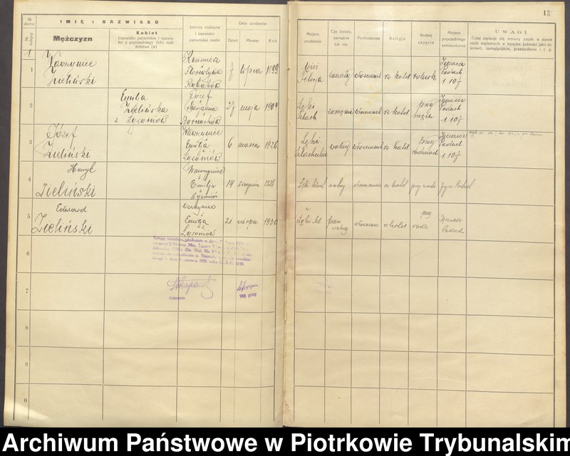 image.from.unit.number "[Księga ludności stałej gminy Ręczno] wieś Ignaców Poduchowny i Nowinki"