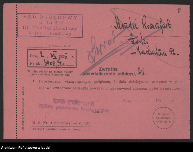 Obraz 10 z jednostki "Mendel Rosenfarb- sprzedaż nabiału"