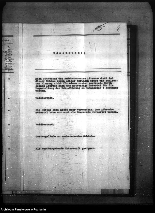 Obraz 19 z jednostki "Wykaz posterunków żandarmerii w rejencji poznańskiej i łódzkiej"