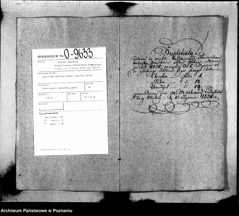 image.from.unit.number "Akta urodzonych, zaślubionych i zmarłych"
